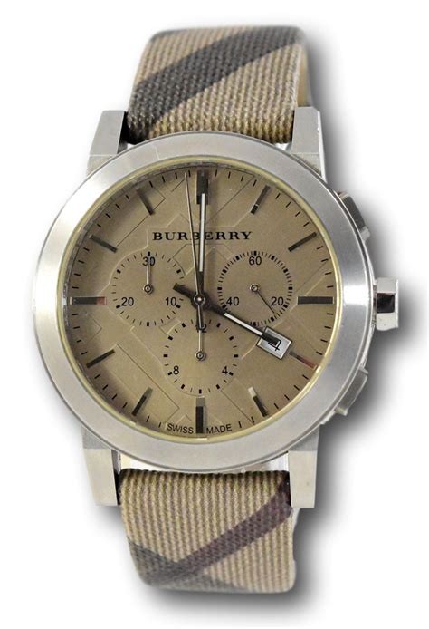 burberry strap watch|Burberry watch men's leather strap.